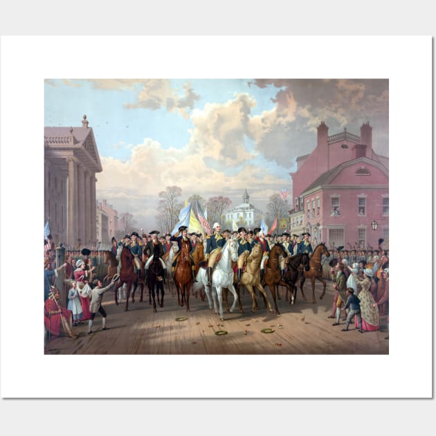 General Washington Enters New York Wall Art by warishellstore